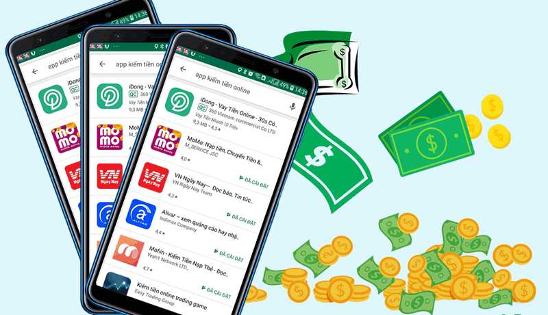 Top 6 app/ứng dụng kiếm tiền online uy tín, không cần vốn