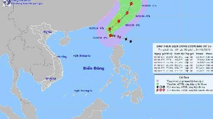 Bão Krathon giật cấp 17 đi vào Biển Đông, trở thành bão số 5