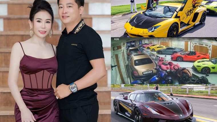 Chồng của 'bà trùm' Mailisa vừa trượt tay để lộ gara xe trăm tỷ ngay trong nhà