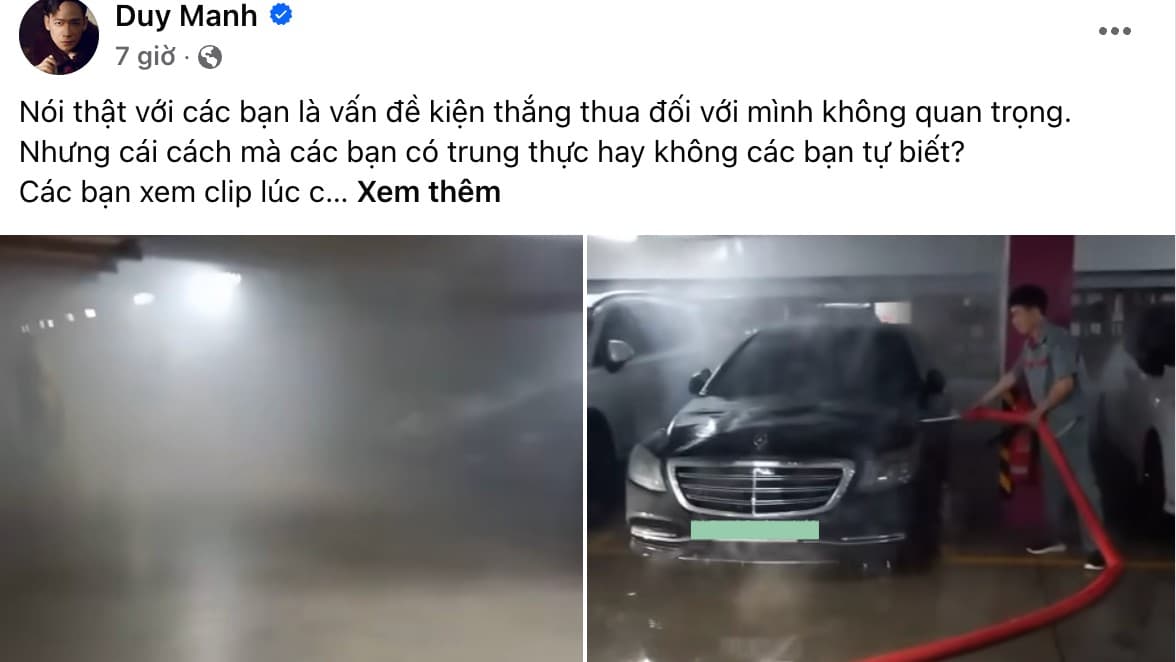Căng: Duy Mạnh tung loạt clip hiện trường vụ cháy ô tô 5 tỷ đồng, đáp trả 1 thắc mắc của cư dân mạng