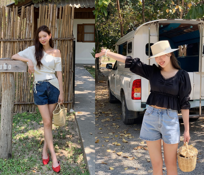 Mặc quần short khéo như thế này, chị em có hình sống ảo cực đẹp