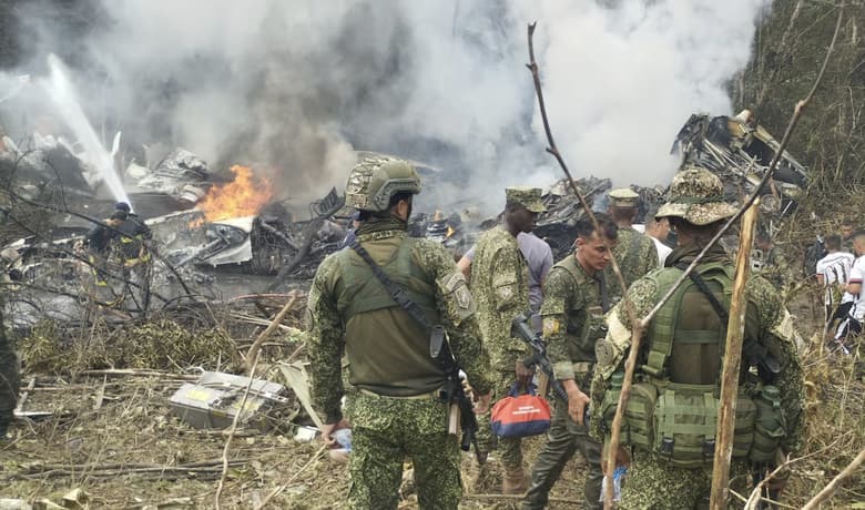 Rơi máy bay quân sự Colombia, ít nhất 104 người thương vong