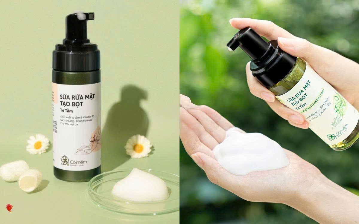 Sữa Rửa Mặt Tơ Tằm Cỏ Mềm – Làm Sạch Dịu Nhẹ Với Lớp Bọt Mịn Êm Ái
