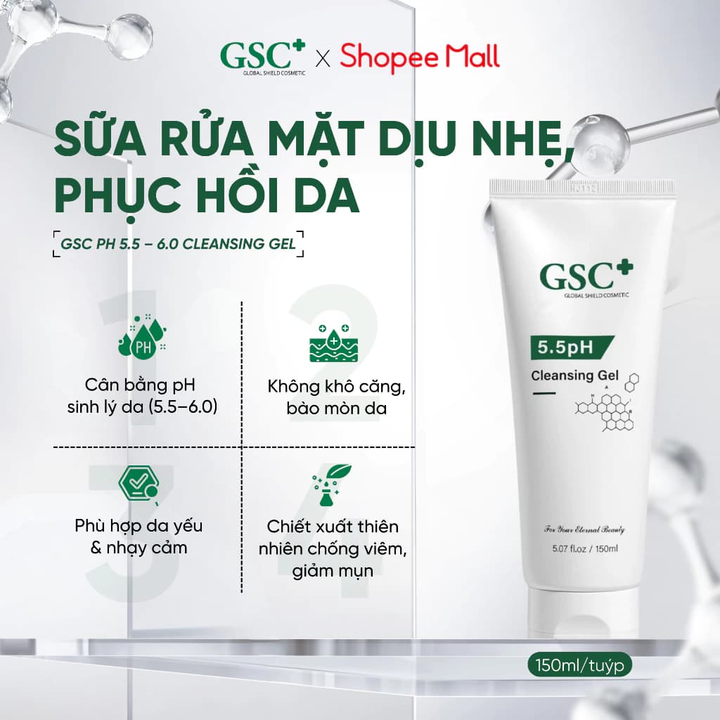 Sữa Rửa Mặt Khiến Da “Dễ Thở” Hơn: GSC Cleansing Gel GC033A Có Đáng Mua?