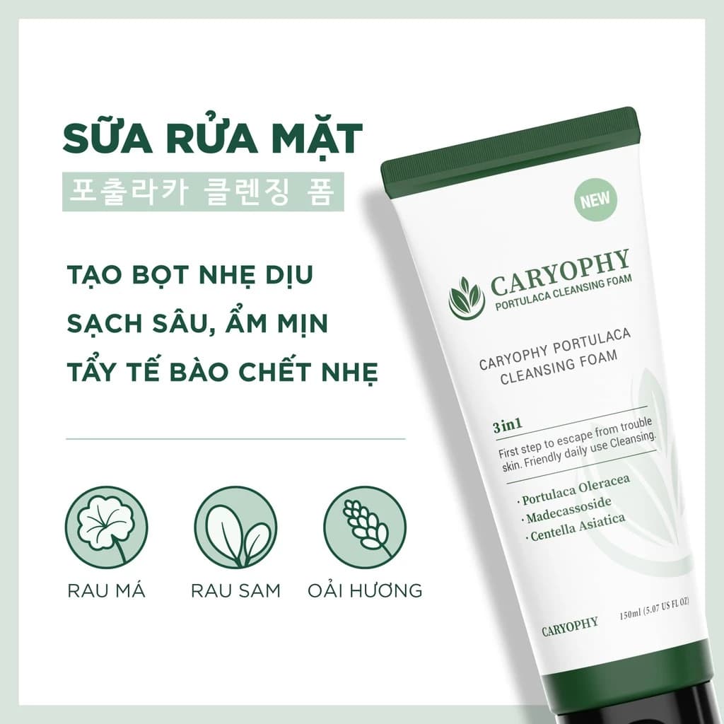 Sữa Rửa Mặt Caryophy Có Gì Đặc Biệt? Làm Sạch Sâu, Hỗ Trợ Da Dầu Mụn Thông Thoáng Hơn