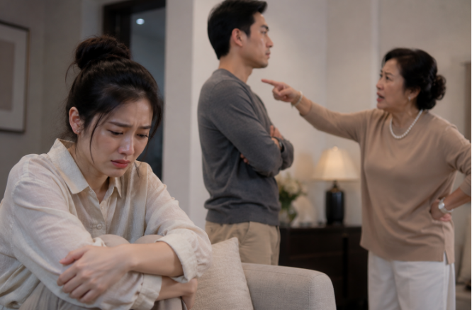 Chồng luôn nói yêu tôi, nhưng suốt 10 năm chưa một lần dám đứng về phía vợ