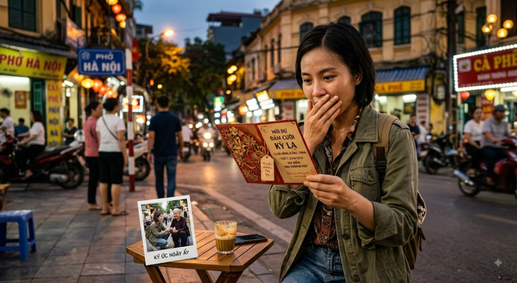 Tôi cứu một cụ bà bị ngất giữa đường, một tuần sau nhận được lời mời dự đám cưới kỳ lạ