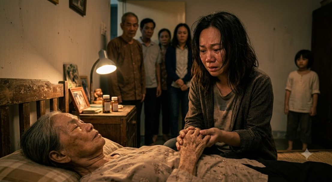 Người con bị cả nhà ruồng bỏ lại là người duy nhất quay về khi mẹ hấp hối