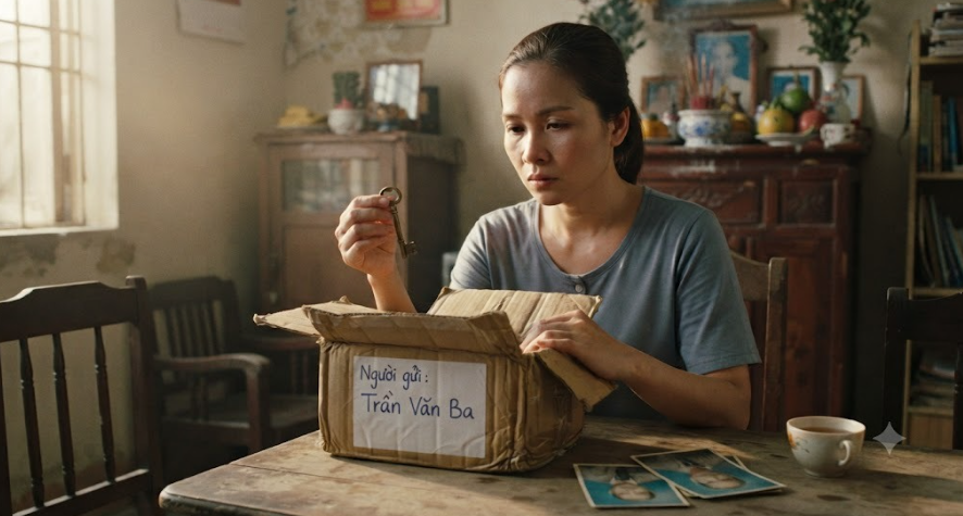 Tôi nhận được một bưu kiện mang tên người cha đã mất, bên trong chỉ có một chiếc chìa khóa