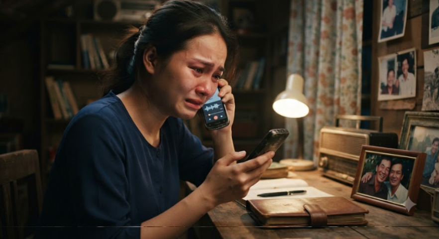 Tôi mở điện thoại cũ của cha và thấy một đoạn ghi âm chưa từng được gửi