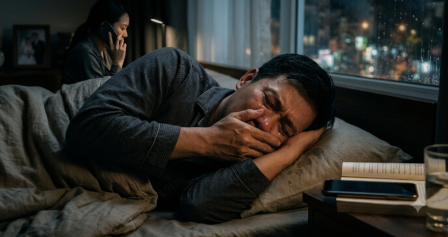 Tôi giả vờ ngủ để nghe cuộc gọi của vợ, rồi nghe được câu nói khiến tim mình thắt lại