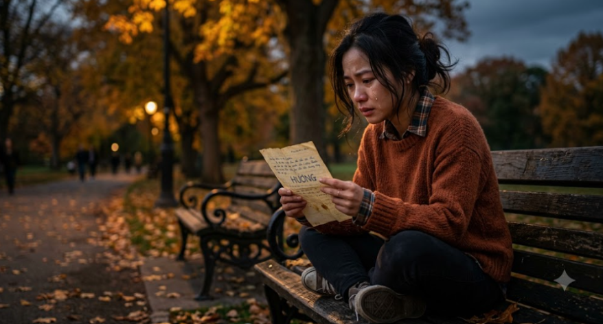 Bức thư dưới ghế đá công viên có tên tôi dù người viết đã mất từ lâu