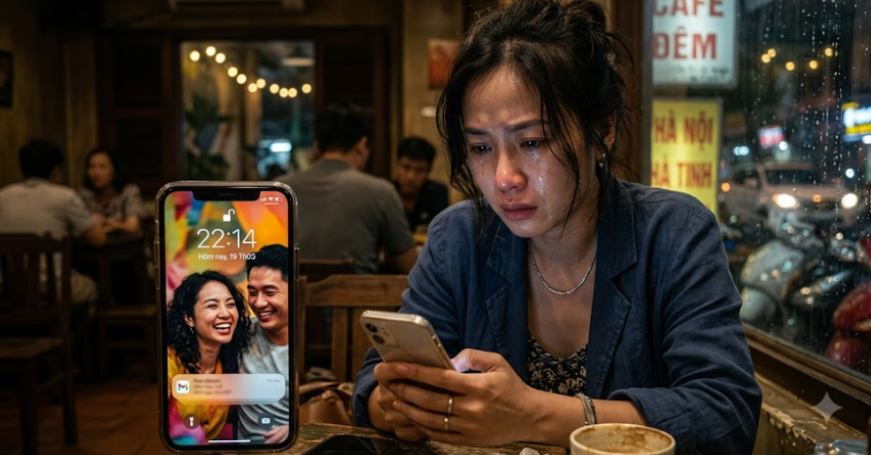 Bức ảnh người phụ nữ trên màn hình khóa của chồng khiến tôi nhận ra một điều đau lòng