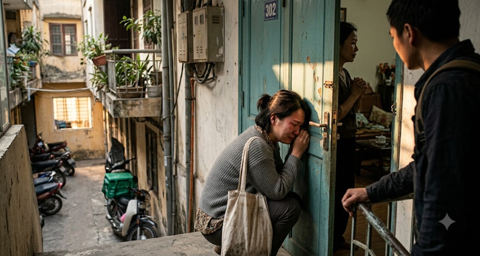Vợ khóc trước cửa một căn hộ lạ – người mở cửa bên trong mới khiến tôi sững sờ