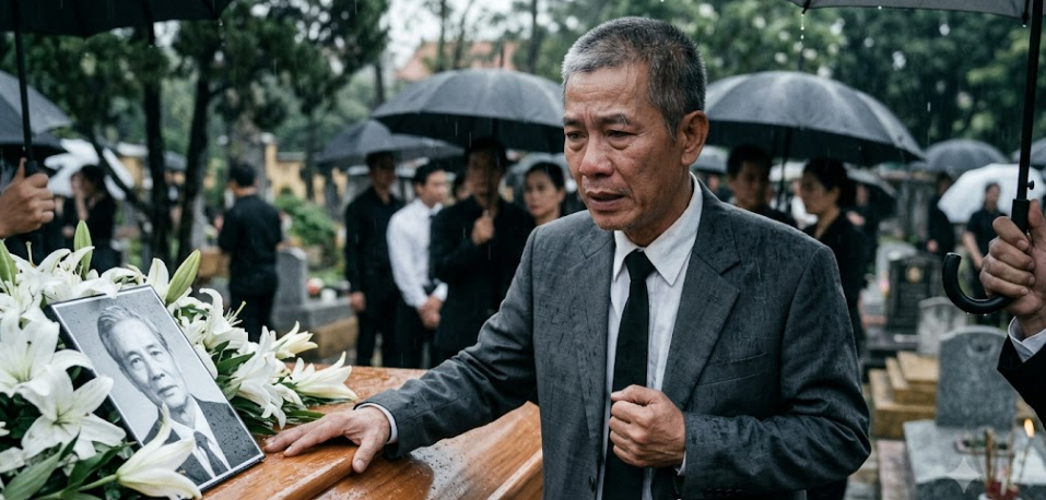 Một người đàn ông xuất hiện ở đám tang bố và nói: “Tôi chờ ngày này 30 năm rồi”