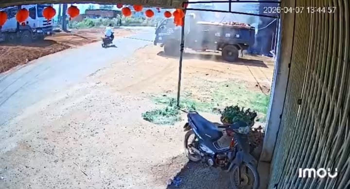 Vướng dây kéo xe tải ngang đường, chú rể gặp nạn trong ngày cưới