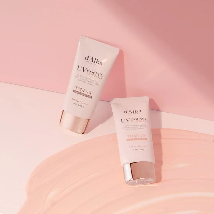 Review Kem Chống Nắng d'Alba Tone-Up: Bản Hồng Cho Da Căng Bóng Có Đáng Tiền?