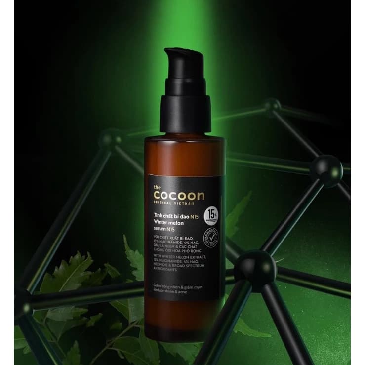Tinh Chất Bí Đao N15 Serum 15% Niacinamide Giảm Bóng Nhờn Và Hỗ Trợ Giảm Mụn Cocoon 70ml