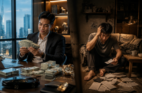 Có những người kiếm 100 triệu mỗi tháng... nhưng cuối cùng lại nghèo hơn người kiếm 30 triệu.