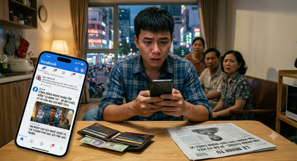 Tôi nhặt được một chiếc ví cũ, ba ngày sau cả thành phố tìm tên mình