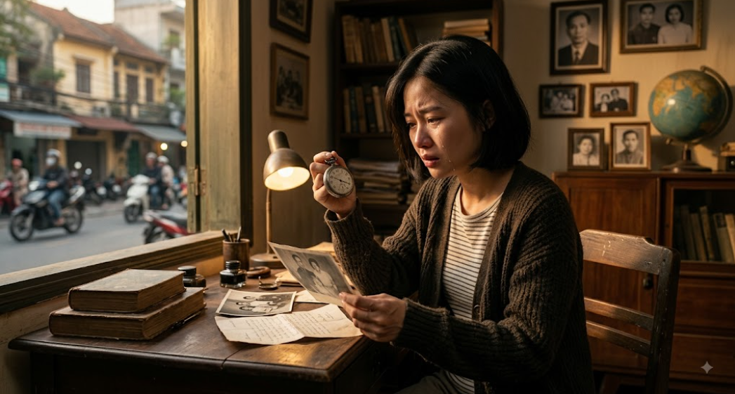 Chiếc đồng hồ cũ của ông nội ngừng chạy đúng ngày một bí mật gia đình được hé lộ