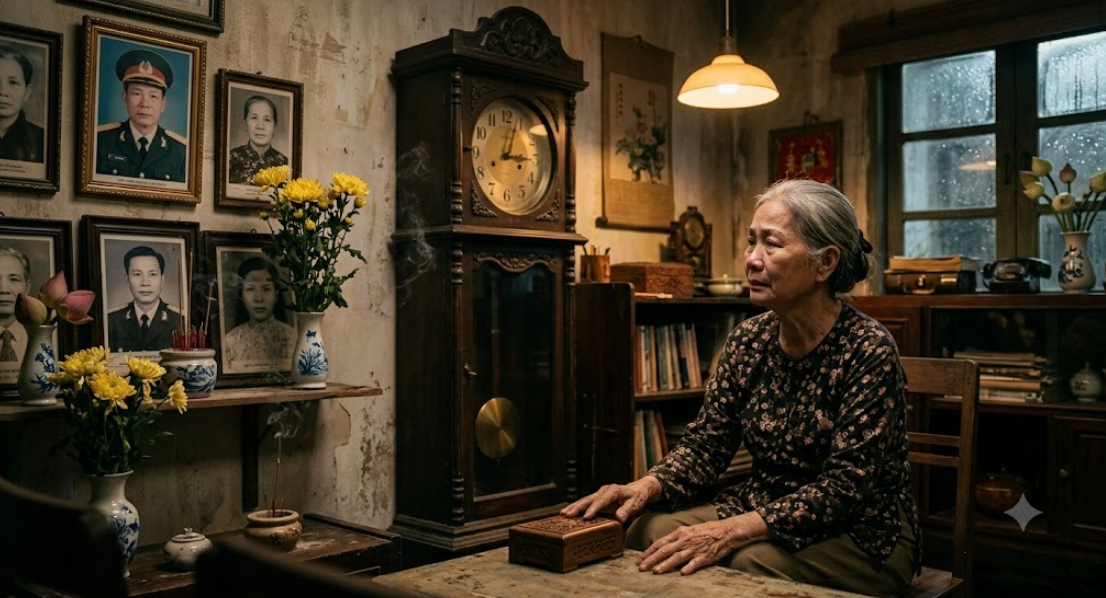 Chiếc đồng hồ cũ của ông ngoại chỉ chạy đúng vào ngày có người qua đời